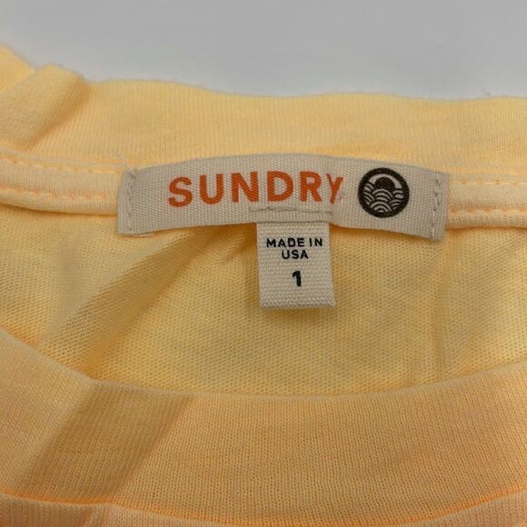 NWOTS Light orange sundry long sleeve tshirt - Picture 8 of 10